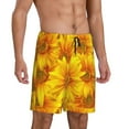 thumbnail image 2 of Sikiie 3D Sunflowers Mens Pajama Shorts, Lightweight Lounge Pant with Pockets Soft Sleep Pj Shorts for MenXX-Large, 2 of 6