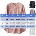 thumbnail image 3 of Timegard 3/4 Length Sleeve Tops for Women Stand Collar Button up Shirts Lightweight Casual Loose Blouse, 3 of 8