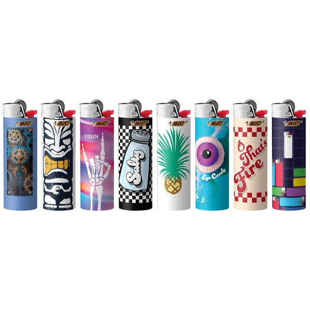 BiCute シリーズ　8点セット BIC Cutting Edge Series Lighters, Set of 8, Child-Resistant