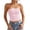 Pink, variant on Women Going Out Summer Tank Tops Camisole Solid Color Double Layer Strapless Side Elastic Undershirts,Navy,S