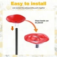 thumbnail image 4 of Uxcell 2-Pack Bee Watering Station, 30cm/11.8 Inch Resin Bee Bath for Garden Water Feeder, Colorful Butterfly Bath Bowl for Outdoor/Garden/Yard Decor [Red], 4 of 6
