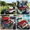 thumbnail image 6 of Golf Cart Seat Covers for 2 Seater,Red Christmas Soft Microfiber Cart Seat Towel Blanket,Snowman Winter Snowflake Xmas Tree Absorbent Breathable Non Slip Bench Seats Protector for Golf Course 51"x31", 6 of 9