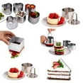 thumbnail image 2 of Ruanlalo Stainless Steel Cake Cutter Bakeware Mini Fondant Mousse Mold Kitchen DIY Tool Square #, 2 of 6