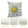 thumbnail image 4 of Shiartex Grey Yellow Daisy Pillow Covers Spring Summer Floral Throw Pillow Covers Two Sided Print Flowers Decorative Pillow Protectors for Living Room Couch Patio Car ，Multi-Size, 4 of 5