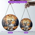 thumbnail image 5 of Mummy Bulldog Happy Halloween with Pumpkins Bats Spooky Fun Stained Glass Suncatcher Dog Lover Gifts Idea Window Hanging Sign Decor - 00019, 5 of 5