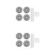 thumbnail image 1 of Vogacara 1:64 Scale Diecast Racing Model Car Wheel  Set Accessories Tire & 2piezas Estilo A, 1 of 1