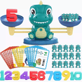 thumbnail image 1 of Juguete De Educación Equilibrio Matemático Dinosaurio Niños Verde, 1 of 5
