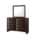 thumbnail image 4 of Lyndsay Dark Cherry Storage Platform Bedroom Set Special King 6 Piece: Bed, Dresser, Mirror, 2 NightStands, Chest, 4 of 13