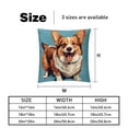 thumbnail image 5 of Corgi Decorative Velvet Throw Pillow Covers for Chair - Set of 2, Unique Patterns, 16x16, 18x18, 20x20 Inches for Home Decor and Gifts, 5 of 6