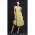 thumbnail image 2 of Bimba Yellow Macaw Parrot Bird Printed Ladies Sleeveless Round Neck Summer Dress Casual Wear-Small, 2 of 6