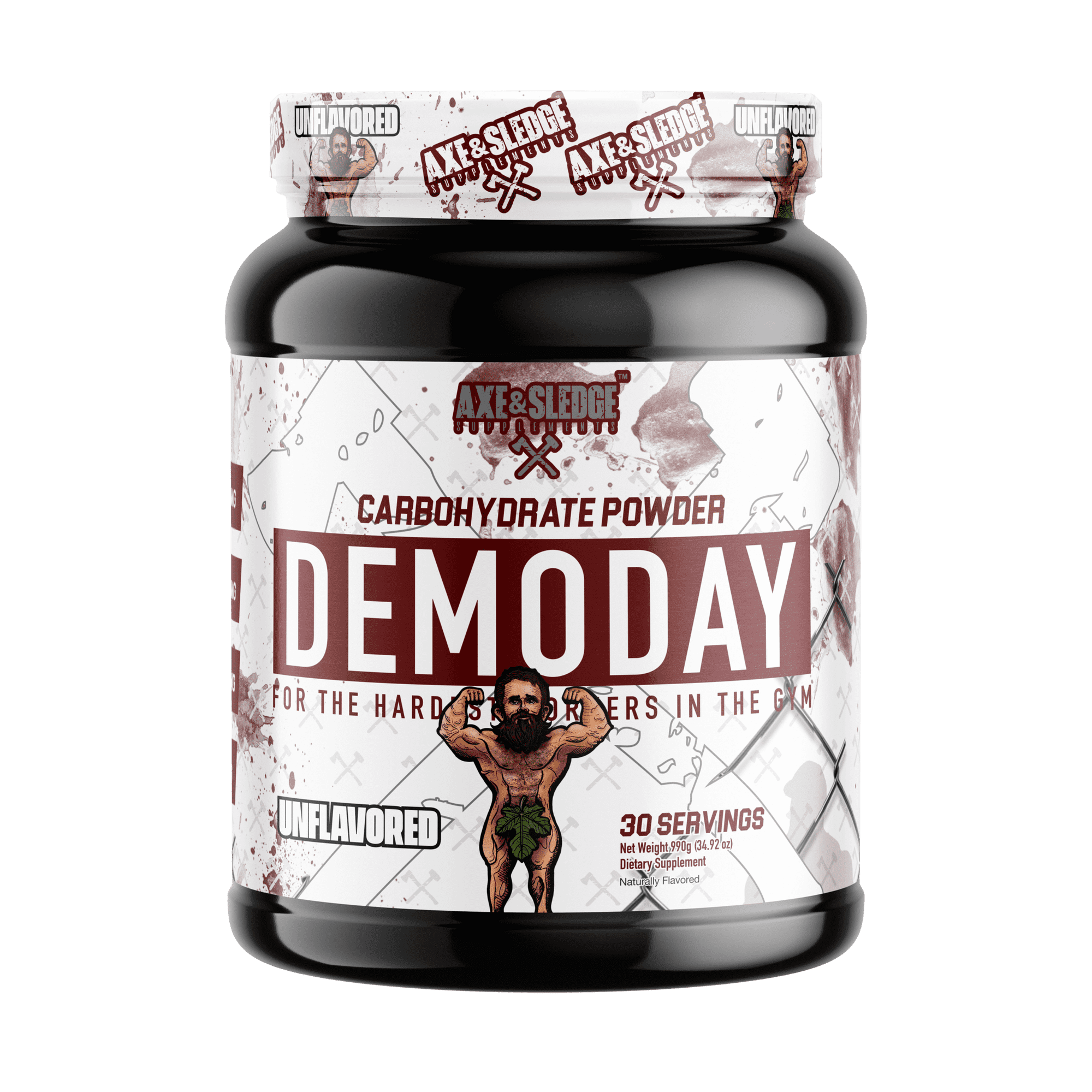 Axe & Sledge Supplements Demo Day Intra-Workout Carbohydrate Powder with Cluster Dextrin, Carb10, Hydromax, & Palatinose, Enhances Performance and Pumps, 30 Servings (Unflavored)