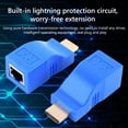 thumbnail image 2 of MesaSe 2x RJ45 4K HDMI-compatible avec Prolongateur RJ45 30m CAT5e Cat6 Réseau Ethernet LAN, 2 of 6