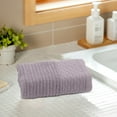 thumbnail image 4 of 29.5x12.9in Cotton Bath Towel - Oversized Soft Absorbent Towel for Shower Spa(Gray), 4 of 6