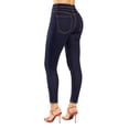 thumbnail image 2 of Pantalón para dama skinny azul 7, 2 of 3