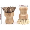 thumbnail image 2 of Eco-Friendly Bamboo Cleaning Brush Set for Dishes, Pots, and Vegetables, 2 of 5