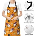 thumbnail image 4 of Zufioo Halloween Witches Gnome Print Adult Waterproof Apron, Cooking Apron, Flower Arranging and Painting Apron-Adjustable Straps, with Pockets, Kitchen Supplies-One Size, 4 of 9