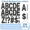 thumbnail image 6 of Neasyth 24 Sheets Letter Stickers 2.5 inch Large Glitter Alphabet Stickers Big Font for Bulletin Poster Board Mailbox Crafts (Black), 6 of 7