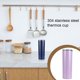 thumbnail image 5 of Kearding Tazas delgadas Material de acero inoxidable Material de oficina creativo Botella de agua de gran capacidad con tapa Útil Taza de café no Utensilios de cocina seis Kearding HA059576-06, 5 of 6