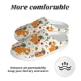 thumbnail image 6 of Daiia Squirrel With Colorful Tail Print Women’s Fuzzy Slippers Memory Foam Lightweight House Shoes Cozy Loafer Flannel House Shoes-40/41, 6 of 7