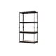 thumbnail image 2 of Estantería multiusos Baxton Studio metal negro 4 Estantes BR10-Black-Shelf, 2 of 2
