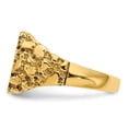 thumbnail image 3 of Auriga Fine Jewelry 14K Yellow Gold 10.0x11.5mm Diamond Closed Back Signet Ring for Women Size- 6, 3 of 6