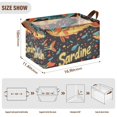 thumbnail image 7 of Yayeee Foldable Storage Basket for Shelves with Handles Waterproof Cloth Bins, Black Sardines Pattern, 7 of 7