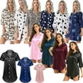 thumbnail image 5 of Women's Sexy Nightdress Sleepwear Nightgown Sleep Shirt Pajama Lingerie Lady, 5 of 7