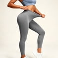 thumbnail image 7 of Yeaiivve Women's Activewear Leggings Yoga Leggings Pants Scrunch Butt Lifting Tights Pants Stretchy Buttery Soft Leggings for Workout Athletic Gray,L, 7 of 7
