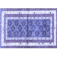 thumbnail image 1 of Ahgly Company Indoor Rectangle Persian Blue Traditional Area Rugs, 8' x 10', 1 of 4