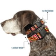 thumbnail image 2 of Buckle-Down Pet Collar, Dog Collar Plastic Buckle, Hot Dogs Buffalo Plaid White Red, 8.5 to 12 Inches 0.5 Inch Wide, 2 of 8