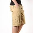 thumbnail image 5 of SOOMLON Mens Shorts Summer Fashion Sports Cargo Pants Straight Leg Loose Shorts Beach Pocket Comfy Shorts Work Shorts Mid Waist Shorts Khaki XL, 5 of 6
