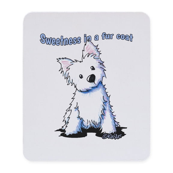CafePress - Westie Sweetness Mousepad - Non-slip Rubber Mousepad, Gaming Mouse Pad