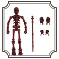 thumbnail image 2 of Articulated Skeleton Poseable Desktop Sculpture with Movable Joints for Collectors, 2 of 4