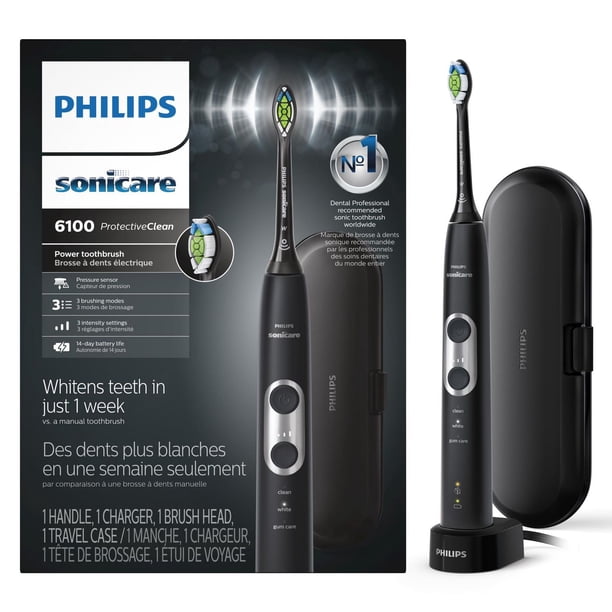 PHILIPS Sonicare 6100 本体 Philips Sonicare Protectiveclean 6100 Rechargeable Toothbrush, 3