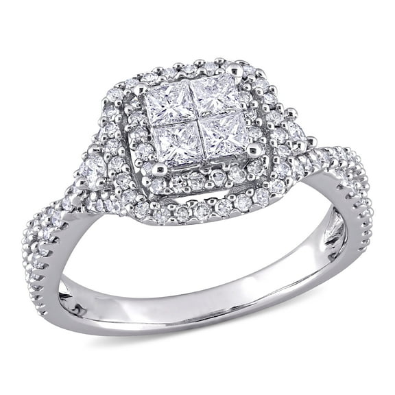 Everly Women's Diamond 10K White Gold Engagement Ring