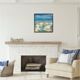 thumbnail image 2 of Stupell Industries Beach Umbrellas on Shore Nature Painting Black Framed Art Print Wall Art, 24 x 24, 2 of 8
