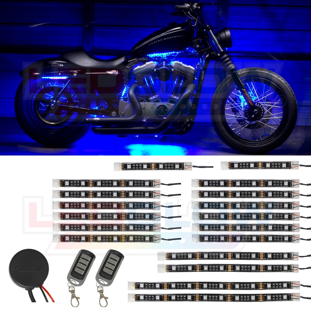 Ledglow 18pc Advanced Blue Smd Led, Brightest Led Lights For Motorcycles