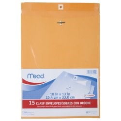 Mead Clasp Envelopes, 10 x 13