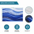 thumbnail image 6 of Blue Waves Abstract Placemats Set of 4, Ocean Fluid Gradient Luxury Placemats for Dining Table, Place Mats for Kitchen Tabletop, Waterproof Wipeable Dining Table Mats Set, 6 of 9