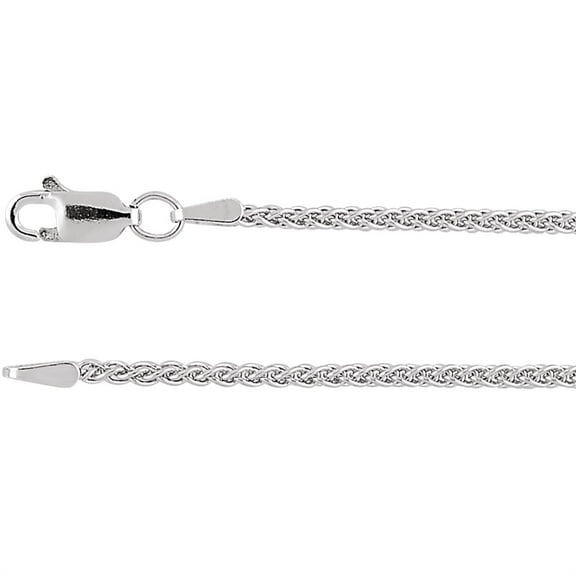 Auriga Fine Jewelry 925 Sterling Silver 1.8 mm Wheat Chain Bracelet for Women 7"