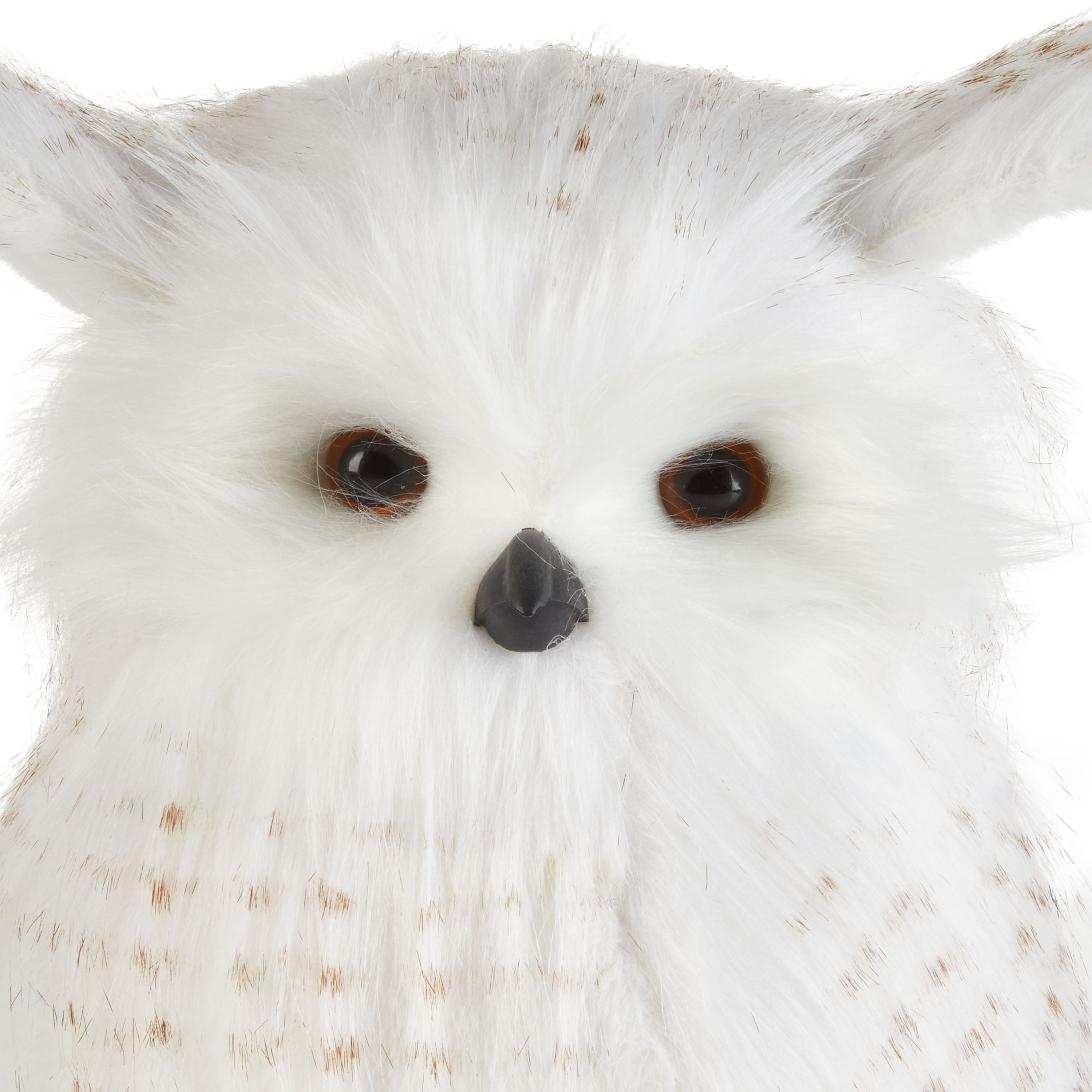 Holiday Time White with Brown Speckles Owl Figurine Christmas Tree Topper, 12 Holiday Time White with Brown Speckles Owl Figurine Christmas Tree Topper, 12