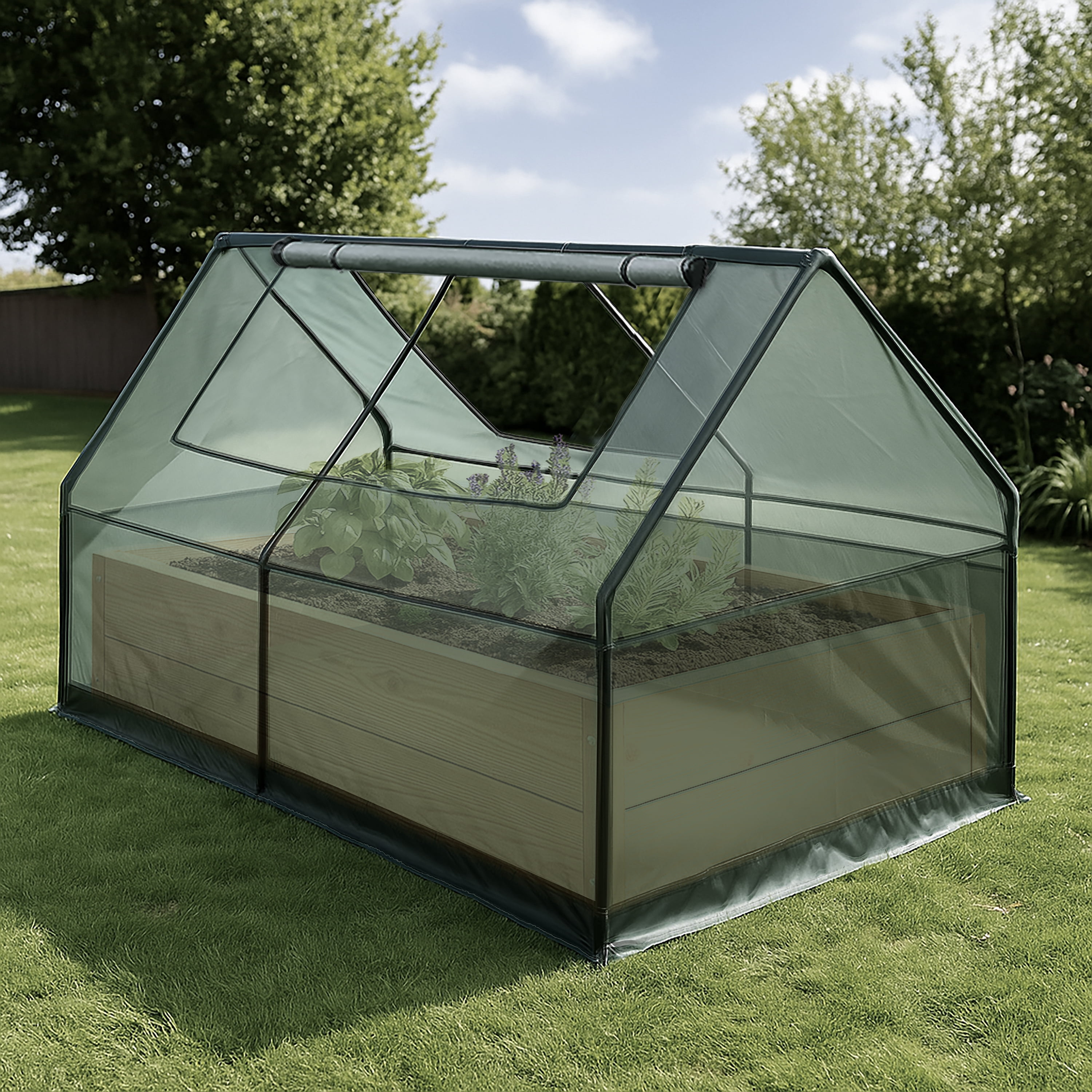 6ft x 3ft Raised Garden Bed Greenhouse Cover