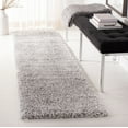 thumbnail image 2 of SAFAVIEH Fontana Jamie Solid Shag Runner Rug, Grey, 2'3" x 6', 2 of 6