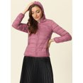 thumbnail image 3 of Chaqueta Liviana Corta Gruesa Plegable Con Capucha Para Mujer Rosa XXL, 3 of 6
