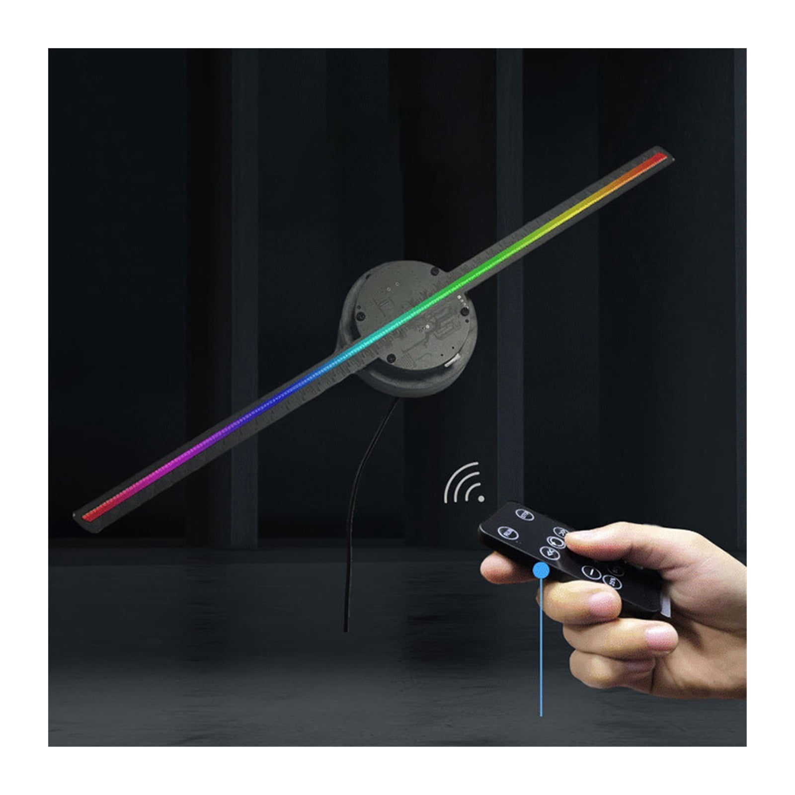 20.47" 3d Fan Hologram Projector LED Advertising Display Logo Light Led for Trade Show Exhibition Business Holiday ,Versatile And Practical