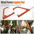 thumbnail image 2 of Steel Roller No Wood Handle Felling Lever & Log Lifter, Efficient Home Backyard Log Transport Cant Hook, Sturdy Construction for Easy Log Moving Fallen Tree Clearing Small-Scale Logging Tasks, 2 of 5
