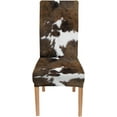 thumbnail image 2 of Chair Covers for Dining Room Set of 4,Cowhide Printing Spandex Stretch Dining Room Chair Cover,Removable Washable Kitchen Parsons Chair Covers Seat Slipcovers, 2 of 6