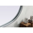 thumbnail image 6 of MR2B2036BRS-Elegant Decor-Brynn - Metal Frame Oval Mirror In Modern Style-36 Inches Tall and 20 Inches Wide-Brass Finish, 6 of 7