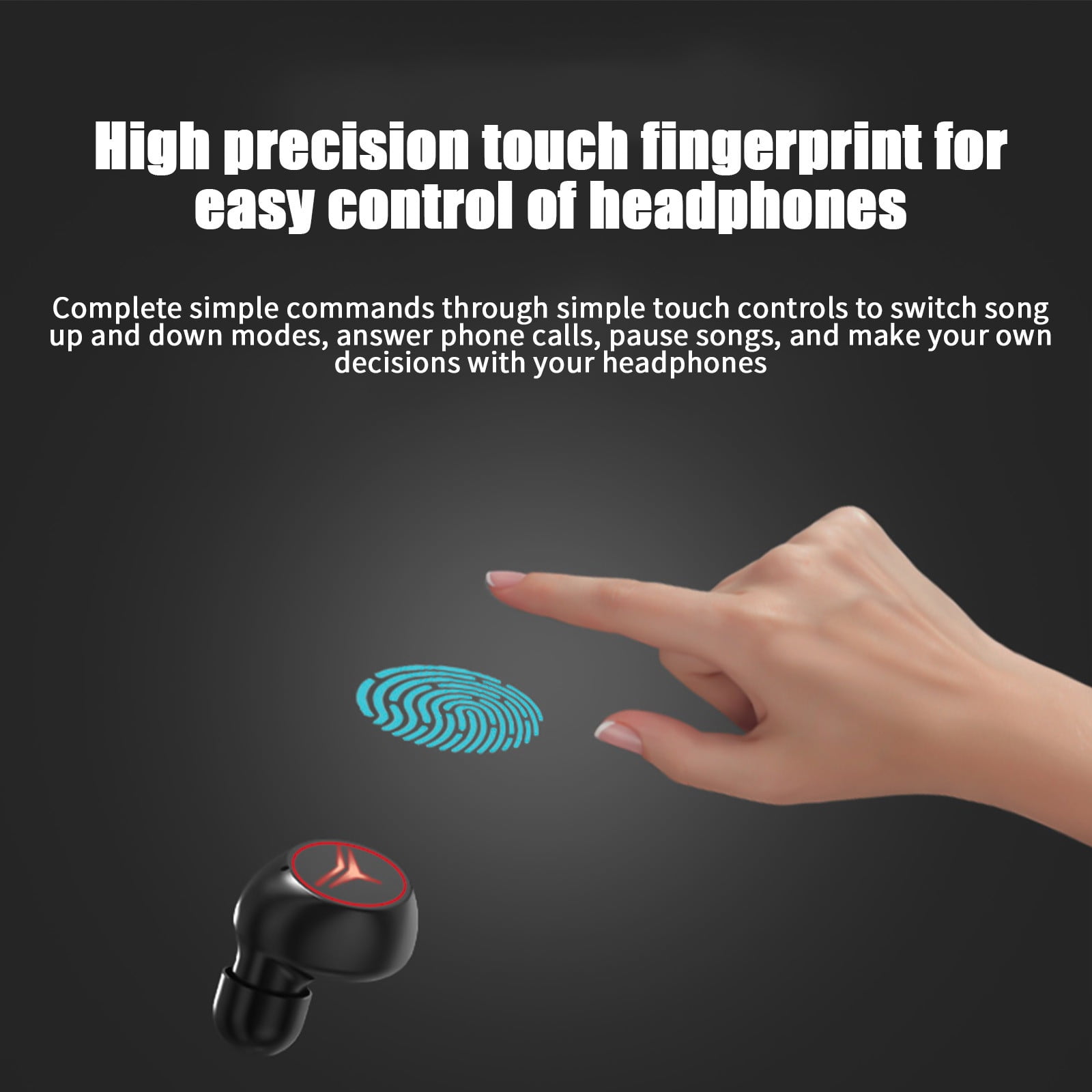 Lzobxe Wireless Earbuds Bluetooth Headphones V5.2 60Hrs Battery Life with Wireless Charging Case LED Power Display IPX7 Earphones