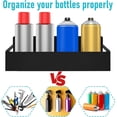 thumbnail image 4 of 6 Pcs Magnetic Spray Can Holder, Magnet Toolbox Holder, Wall Mounted Spray Bottle Rack, Mechanic Paint Can Organizer, Tool Box Storage Rack for Garage Home Workspace (Black), 4 of 7